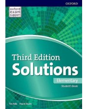 Solutions Elementary Student's Book (3rd Edition) / Английски език - ниво A1: Учебник -1